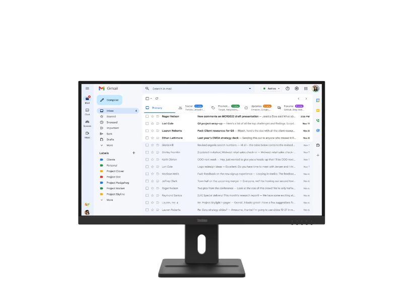 LENOVO Monitor ThinkVision E27-40 27'' FHD IPS, HDMi, Display Port,VGA, Speakers, 3YearsW