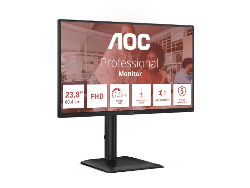 Monitor AOC 24E4U/24''-FHD-IPS-120Hz/USB/5Y — 24E4U