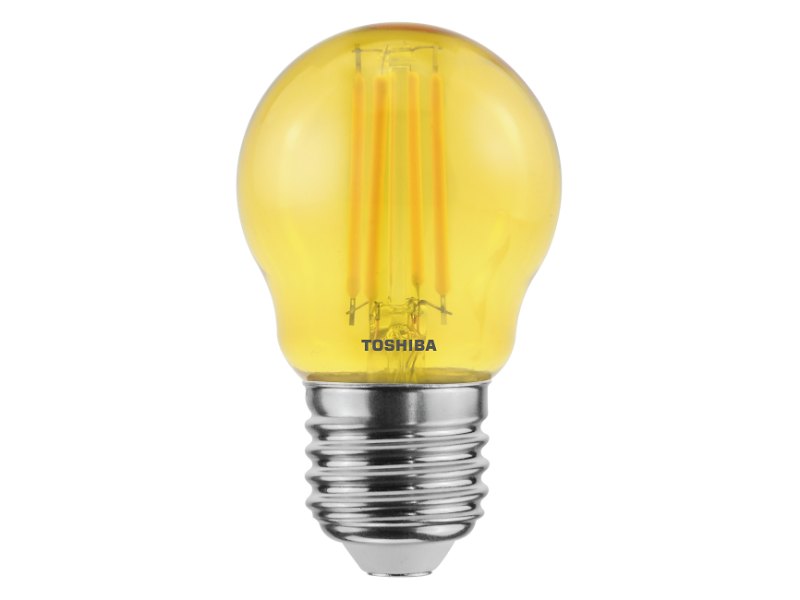 TOSHIBA LED FILAMENT COLOR YELLOW G45 E27 4.5W