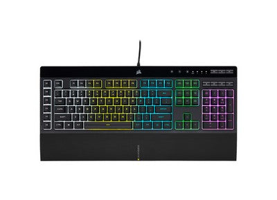 Corsair Wired Gaming Keyboard K55 PRO RGB — GR Layout — Black — CH- 9226765-GR2