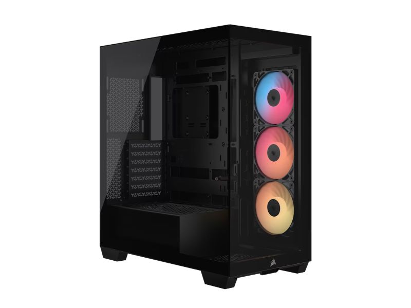 Corsair 3500X ARGB / Mid-Tower Case / Tempered Glass / ATX / Black – PN: CC-9011322-WW