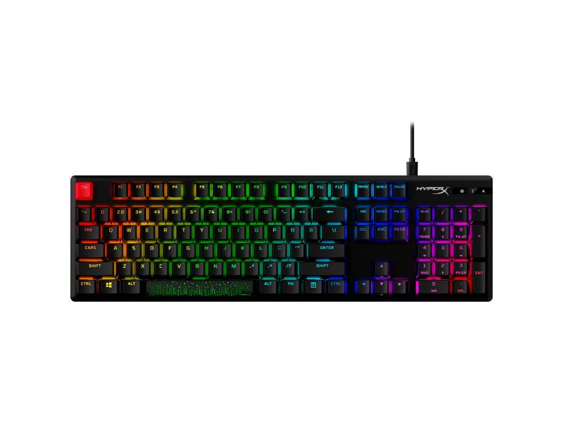 HyperX Alloy Origins PBT HX Blue Mechanical Full Size Gaming Keyboard (US Layout) — Black — 639N4AA