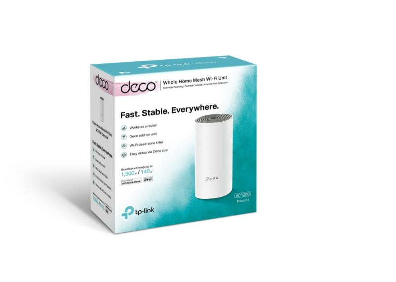 Tp-Link AC1200 Whole Home Mesh Wi-Fi System (Deco E4)