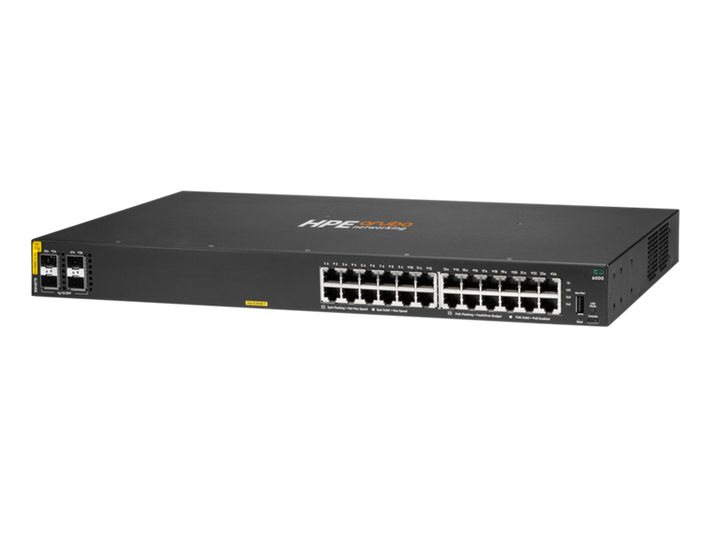 HPE ANW 6000 24G CL4 4F 370W Sw — PN R8N87B