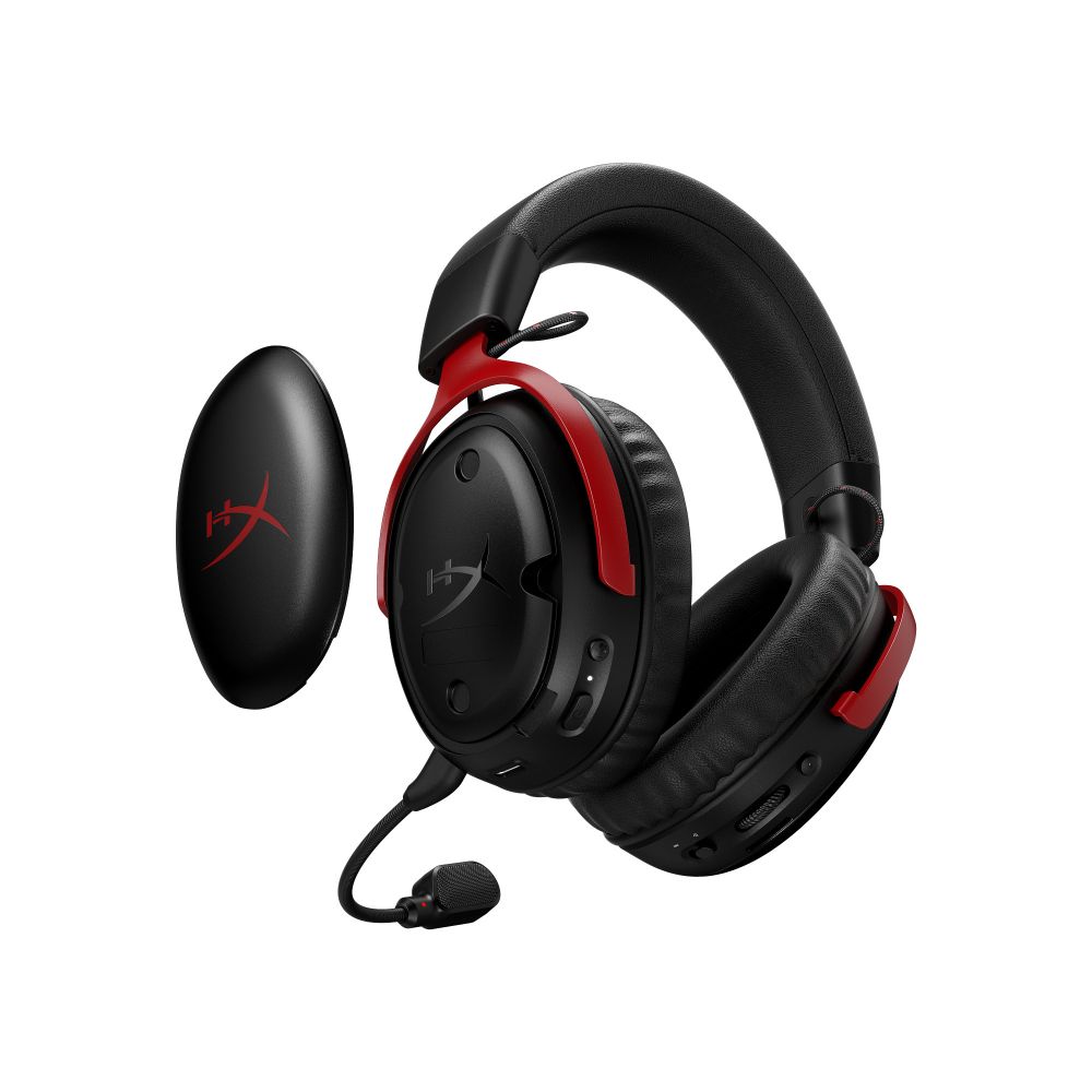 HyperX Cloud III S Over Ear Wireless Gaming Headset Black/Red — A59Z0AA