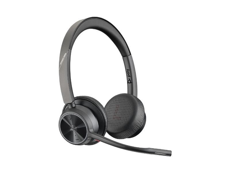Poly Voyager 4320-M Microsoft Teams Certified Headset +BT700 dongle +Charging Stand (77Z32AA)