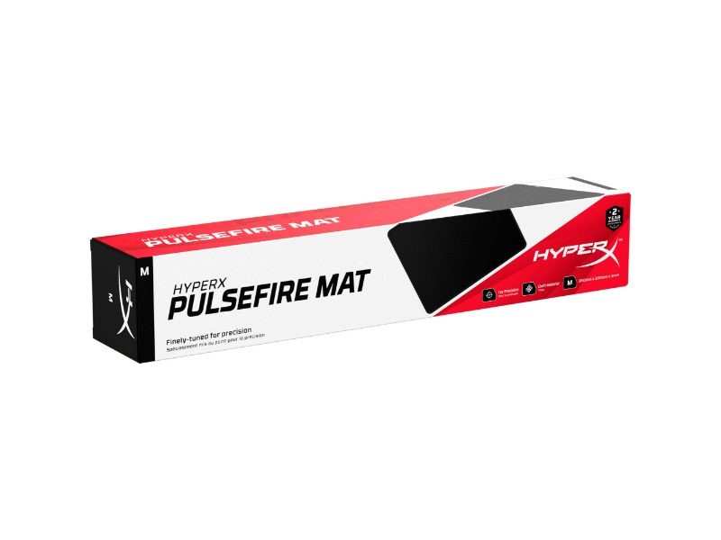HyperX Pulsefire Mat Gaming Mouse Pad Cloth — M — Black — 4Z7X3AA