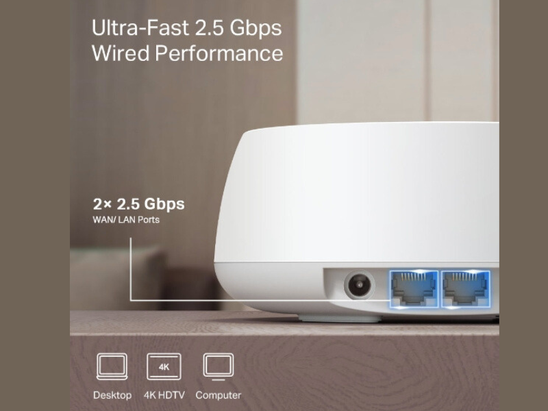 TP-Link BE3600 Whole Home Mesh Wi-Fi 7 System (1 Pack)