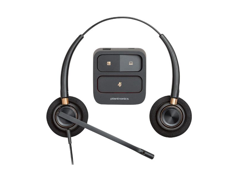 Poly EncorePro 520 Binaural Headset +Quick Disconnect (783P7AA)