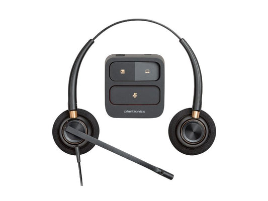 Poly EncorePro 520 Binaural Headset +Quick Disconnect (783P7AA)