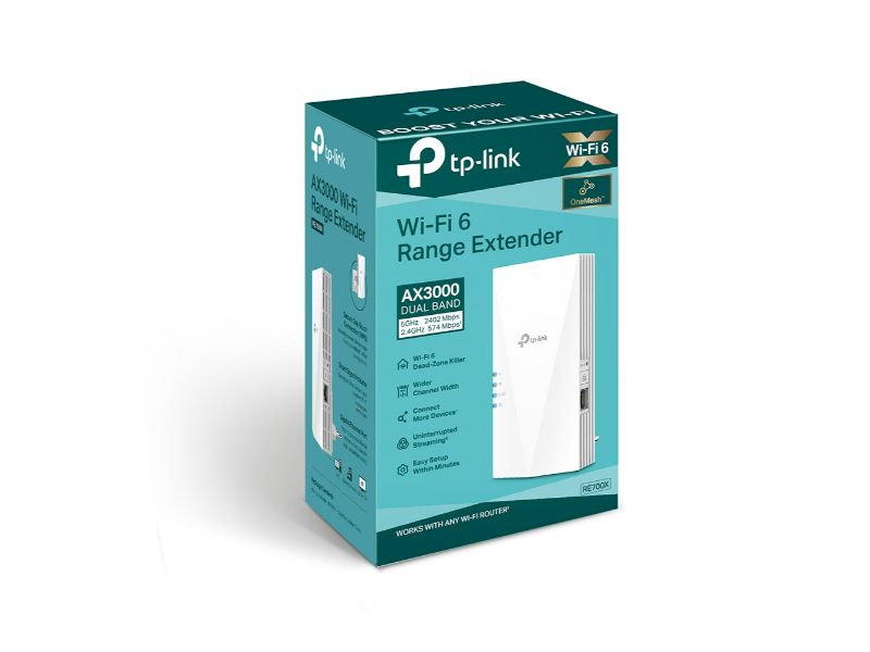 TP-Link AX3000 Mesh Range Extender WiFi 6 3000Mbps (RE700X)