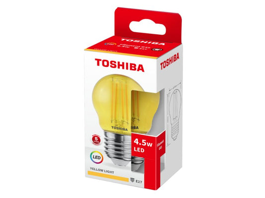 TOSHIBA LED FILAMENT COLOR YELLOW G45 E27 4.5W