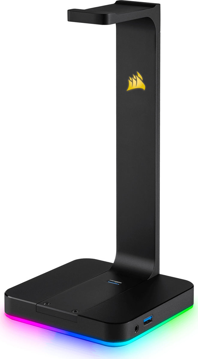 CORSAIR Premium Headset Stand ST100 RGB with 7.1 Surround Sound — Black