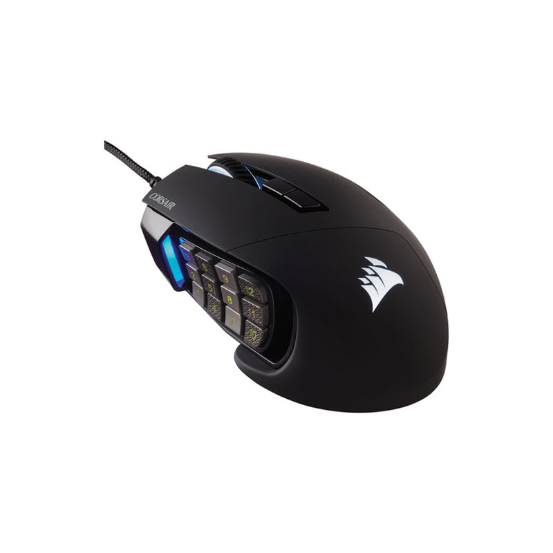 CORSAIR Optical Gaming Mouse SCIMITAR RGB ELITE MOBA/MMO 18.000 Dpi — Black