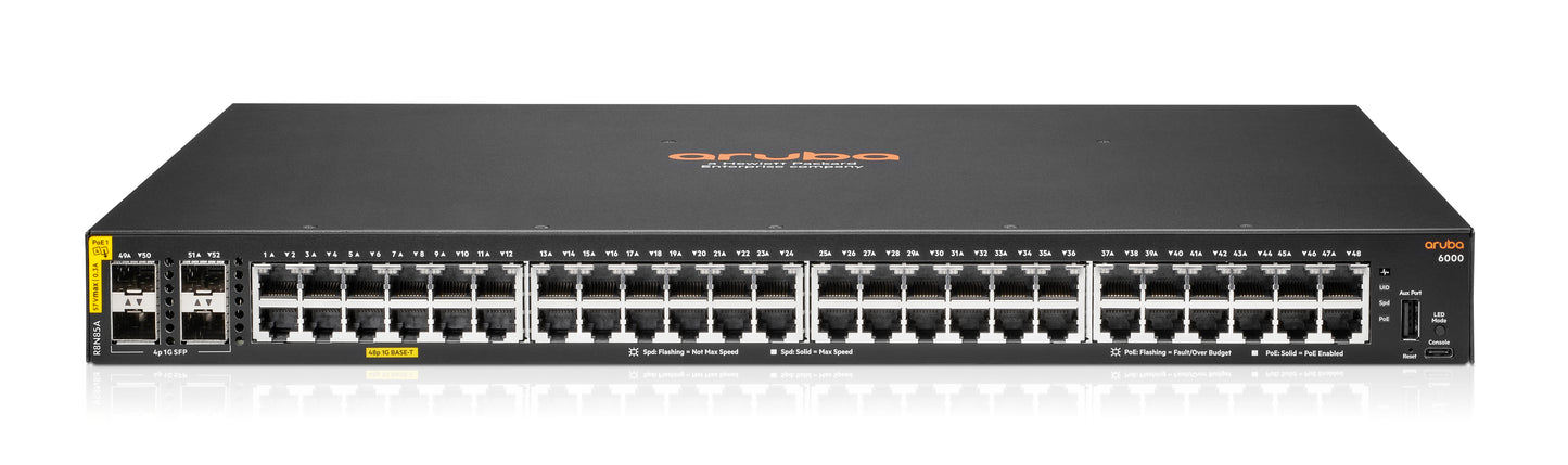 Aruba 6000 48G CL4 4SFP Swch R8N85A