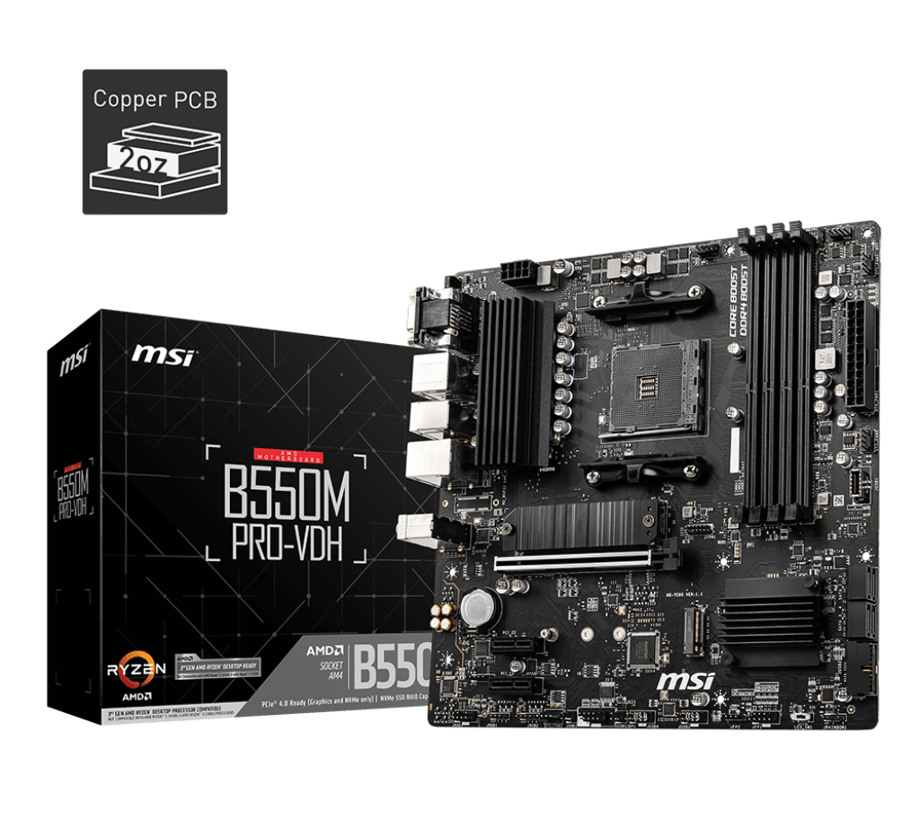 MB MSI B550M PRO-VDH