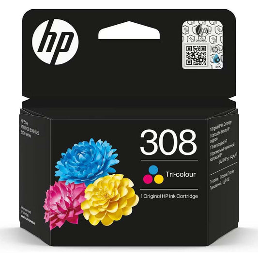 HP 308 Tri-color Original Ink Cartridge