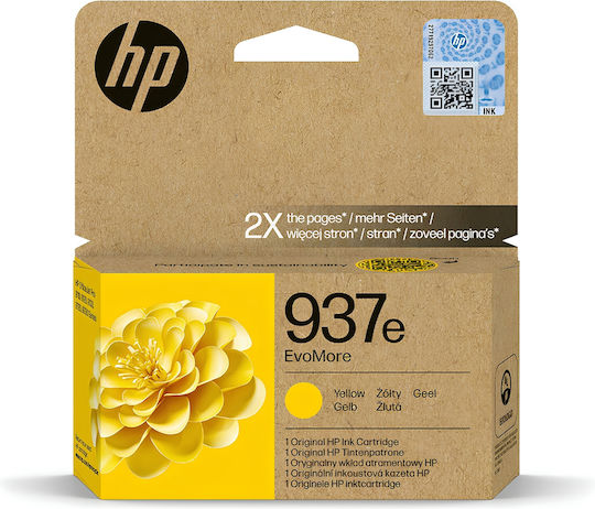 HP 937e EvoMore Yellow Original Ink Cart