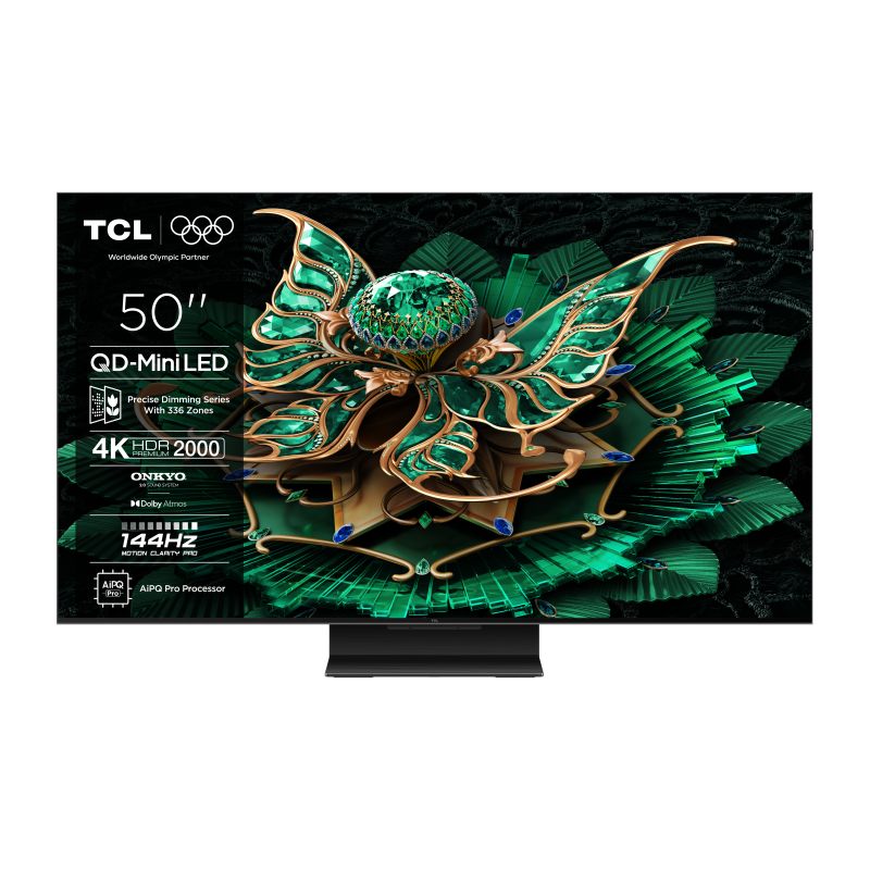 TCL 50C7K 4K QD Mini-LED 144HZ TV (2025)