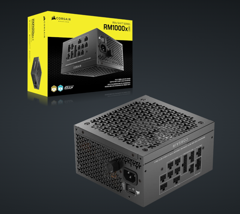 CORSAIR PSU RM1000x Shift (Cybenetics Gold, Fully Modular)