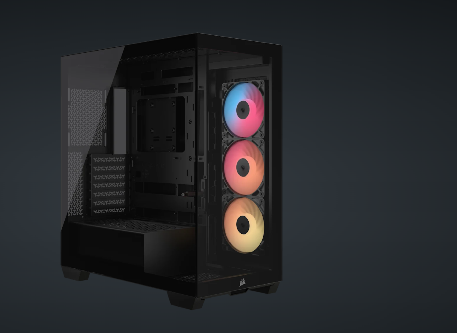 Corsair 3500X ARGB / Mid-Tower Case / Tempered Glass / ATX / Black – PN: CC-9011322-WW