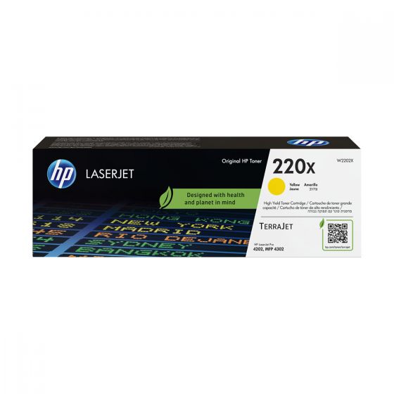 HP 220X Yellow Original LaserJet Toner