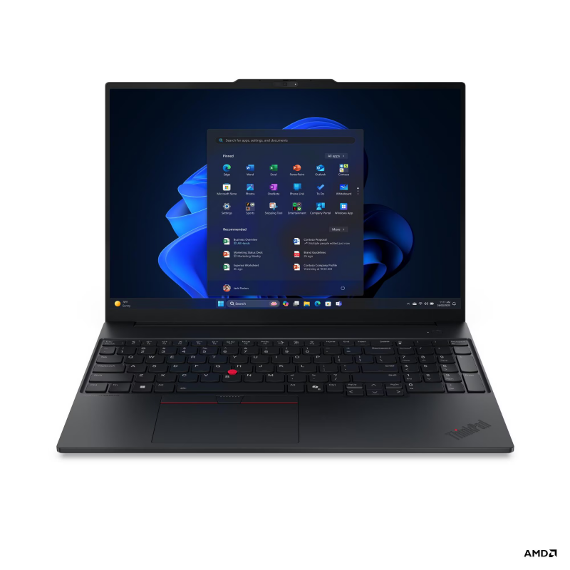 Laptop Lenovo ThinkPad E16 AMD G3/16''/R7-250/16GB/512GB SSD/AMD Radeon 780M/W11 Pro/3Y Onsite 21ST001WGM