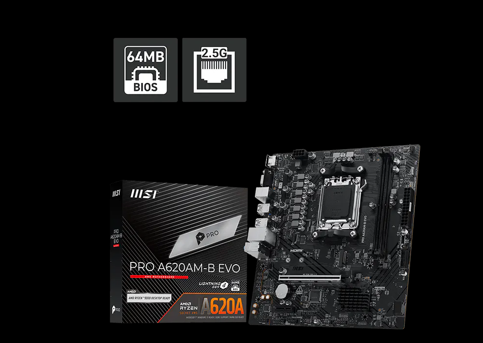 MB MSI PRO A620AM-B EVO