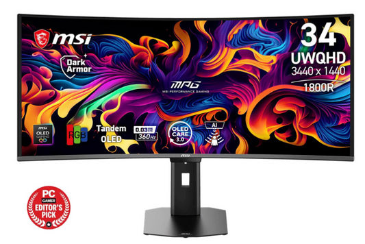 MSI MPG341CQR QD-OLED X36 Monitor 34"