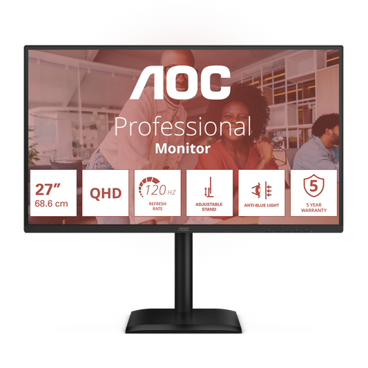AOC Q27E4U Monitor 27" QHD 2560x1440
