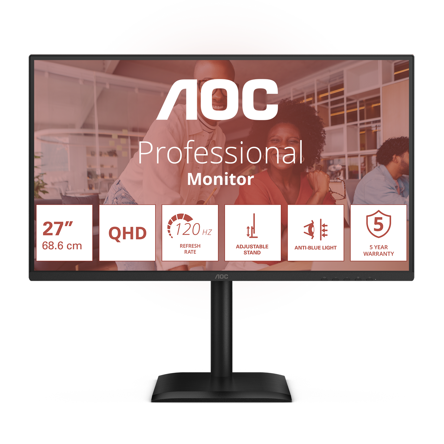 AOC Q27E4U Monitor 27" QHD 2560x1440