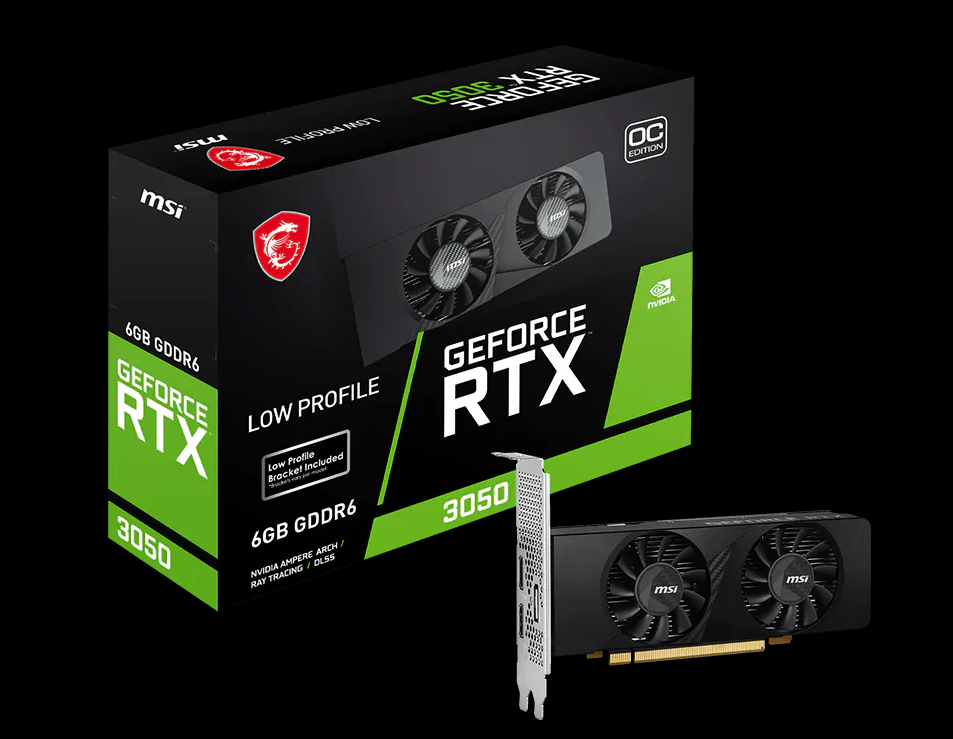 VGA NV MSI RTX 3050 LP E 6G OC