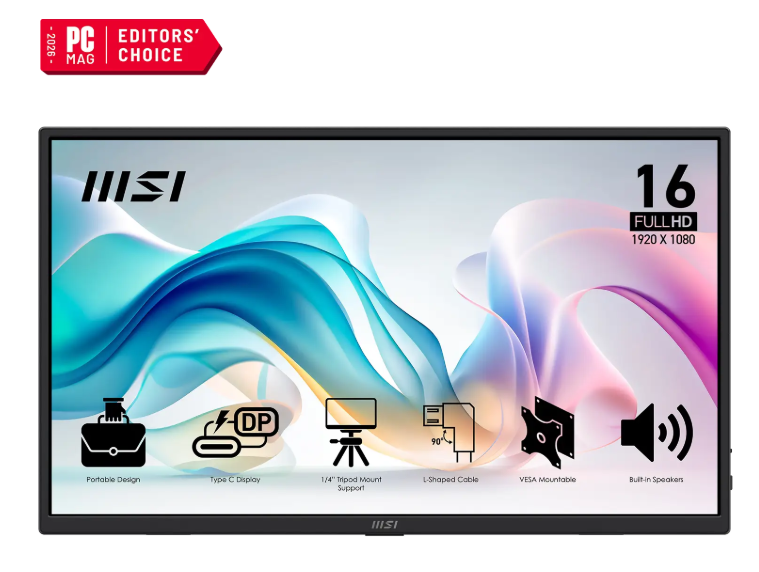 MSI PRO MP165 E6 IPS Φορητό Monitor 15.6